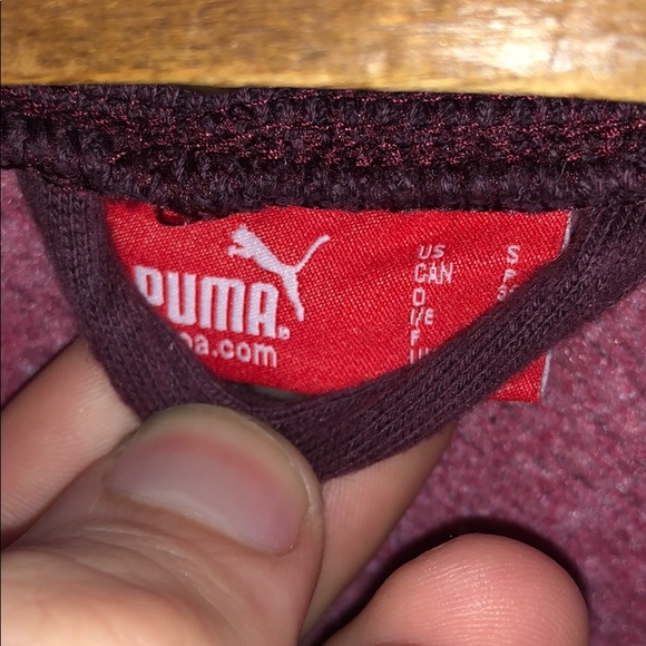 Puma Burgundy Red Long Sleeve Full Zip Jacket Women’s Small - Picture 3 of 6